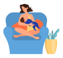 پیش‌نمایش فایل beautiful-mother-breastfeeding-her-child-6276281 از پک کارهای روزمره نوزاد