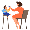 پیش‌نمایش فایل mother-feeding-her-little-baby-6276284 از پک کارهای روزمره نوزاد