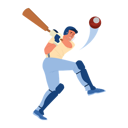 پیش‌نمایش فایل cricket-batsman-hitting-ball-6276997 از پک ورزشکار مرد