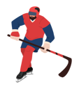 پیش‌نمایش فایل ice-hockey-player-with-stick-6276975 از پک ورزشکار مرد