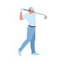 پیش‌نمایش فایل man-playing-golf-6276992 از پک ورزشکار مرد