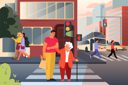 پیش‌نمایش فایل adult-male-helping-old-lady-cross-the-street-6276803 از پک فعالیت داوطلبانه