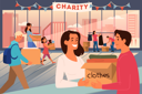 پیش‌نمایش فایل people-donate-stuff-to-help-poor-people-6276798 از پک فعالیت داوطلبانه