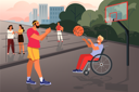 پیش‌نمایش فایل volunteer-help-people-concept-charity-community-support-disabled-people-6276799 از پک فعالیت داوطلبانه