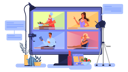 پیش‌نمایش فایل people-doing-online-video-blogging-6276774 از پک وبلاگ‌نویسی ویدیویی