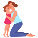 پیش‌نمایش فایل mother-hug-her-little-daughter-6276437 از پک مادر و کودک