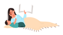 پیش‌نمایش فایل mother-reading-book-for-a-kid-at-bedtime-6276433 از پک مادر و کودک