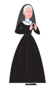 پیش‌نمایش فایل catholic-nun-wearing-traditional-black-clothes-6359026 از پک حرفه