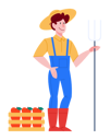 پیش‌نمایش فایل farmer-holding-a-pitchfork-6359035 از پک حرفه