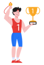 پیش‌نمایش فایل professional-athlete-winning-1st-prize-6359028 از پک حرفه