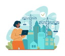 پیش‌نمایش فایل female-architect-working-on-architectural-project-11209738 از پک مشاغل