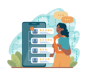 پیش‌نمایش فایل human-resources-manager-black-female-hr-manager-looking-for-job-11209739 از پک مشاغل