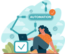 پیش‌نمایش فایل girl-working-on-automation-11200294 از پک متفرقه