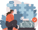پیش‌نمایش فایل business-employee-solves-business-puzzle-11213267 از پک کسب و کار