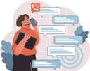 پیش‌نمایش فایل businesswoman-chats-on-call-11213274 از پک کسب و کار