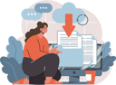 پیش‌نمایش فایل businesswoman-downloads-online-data-11213255 از پک کسب و کار