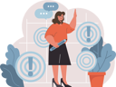 پیش‌نمایش فایل businesswoman-tries-to-find-way-out-of-error-11213278 از پک کسب و کار