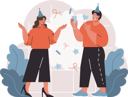 پیش‌نمایش فایل employees-are-enjoying-party-11213264 از پک کسب و کار