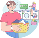 پیش‌نمایش فایل girls-going-for-laundry-11242045 از پک فضا کولیوینگ