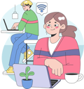پیش‌نمایش فایل people-working-at-cafe-while-using-cafe-wifi-11242039 از پک فضا کولیوینگ
