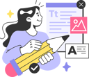 پیش‌نمایش فایل girl-write-text-11242147 از پک متفرقه