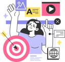 پیش‌نمایش فایل woman-working-on-content-11242140 از پک متفرقه