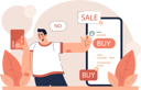 پیش‌نمایش فایل angry-man-say-no-for-online-shopping-11242433 از پک خرید یمپولسیو