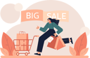 پیش‌نمایش فایل girl-running-for-big-sale-shopping-11242437 از پک خرید یمپولسیو
