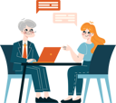 پیش‌نمایش فایل girl-giving-job-interview-11254488 از پک افراد کسب و کار