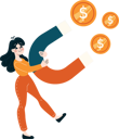پیش‌نمایش فایل girl-holding-magnet-while-attracting-money-11254480 از پک افراد کسب و کار