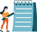 پیش‌نمایش فایل girl-making-business-plan-list-11254489 از پک افراد کسب و کار