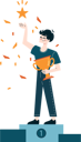 پیش‌نمایش فایل man-holding-trophy-cup-11254506 از پک افراد کسب و کار