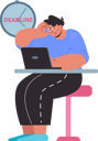 پیش‌نمایش فایل man-working-with-work-deadline-11254521 از پک افراد کسب و کار