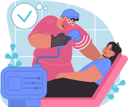 پیش‌نمایش فایل girl-taking-facial-massage-11254403 از پک خدمات زیبایی