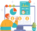 پیش‌نمایش فایل businessman-is-viewing-customer-analysis-11262687 از پک بازخورد مشتریان