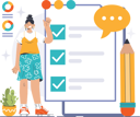 پیش‌نمایش فایل employee-explains-customer-problems-11262689 از پک بازخورد مشتریان