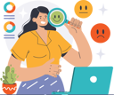 پیش‌نمایش فایل employee-views-clients-response-11262686 از پک بازخورد مشتریان