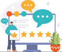 پیش‌نمایش فایل representative-talks-about-customer-response-11262690 از پک بازخورد مشتریان