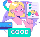 پیش‌نمایش فایل businesswoman-analyzes-employees-performance-meter-11262681 از پک اعتبار