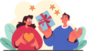 پیش‌نمایش فایل man-gives-gift-to-his-wife-11262560 از پک وفاداری به برند