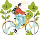 پیش‌نمایش فایل boy-is-riding-bicycle-in-forest-11261748 از پک سفر