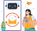 پیش‌نمایش فایل girl-sending-mail-using-chatbot-11298894 از پک چت‌بات