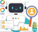 پیش‌نمایش فایل robot-doing-user-analysis-11298895 از پک چت‌بات