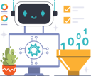 پیش‌نمایش فایل robot-sorting-binary-code-11298893 از پک چت‌بات