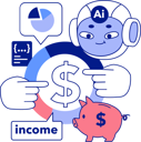 پیش‌نمایش فایل ai-income-and-savings-11298144 از پک هوش مصنوعی