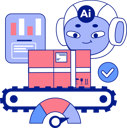 پیش‌نمایش فایل ai-robot-doing-production-analysis-11298149 از پک هوش مصنوعی