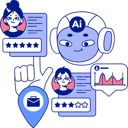 پیش‌نمایش فایل ai-robot-selecting-best-employee-profile-11298148 از پک هوش مصنوعی
