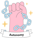 پیش‌نمایش فایل autonomy-with-clenched-fist-breaking-chains-11324183 از پک نونکونفورمیسم