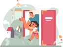 پیش‌نمایش فایل father-and-daughter-going-for-outing-11356835 از پک فعالیت افراد