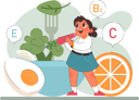 پیش‌نمایش فایل girl-eating-healthy-food-11356820 از پک فعالیت افراد